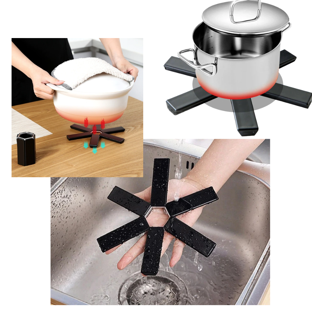 Support de récipients pliable et hexagonal - Ozerty