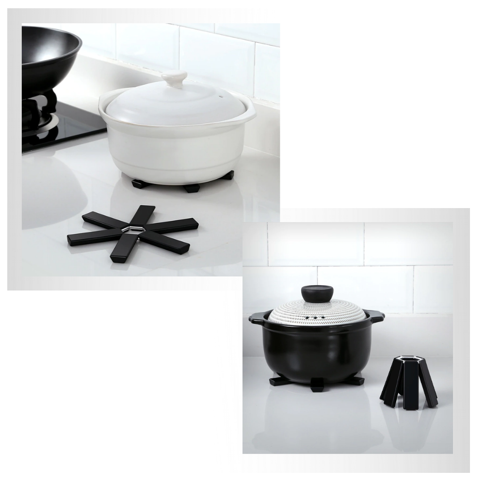 Support de récipients pliable et hexagonal - Ozerty