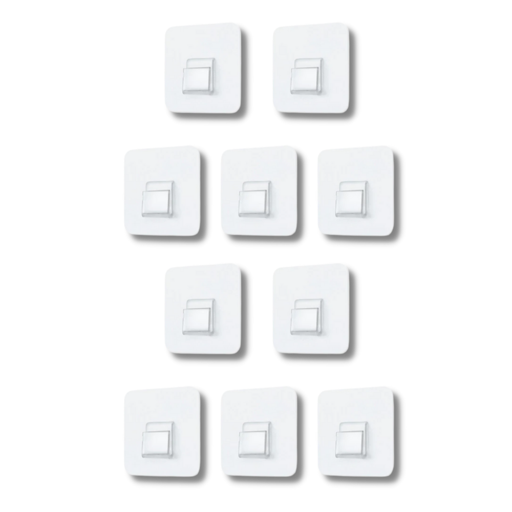 Lot de crochets muraux adhésifs - Ozerty