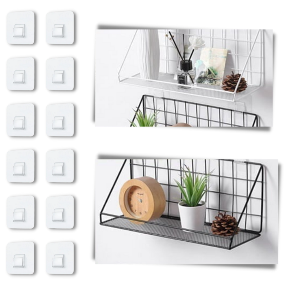 Lot de crochets muraux adhésifs - Ozerty