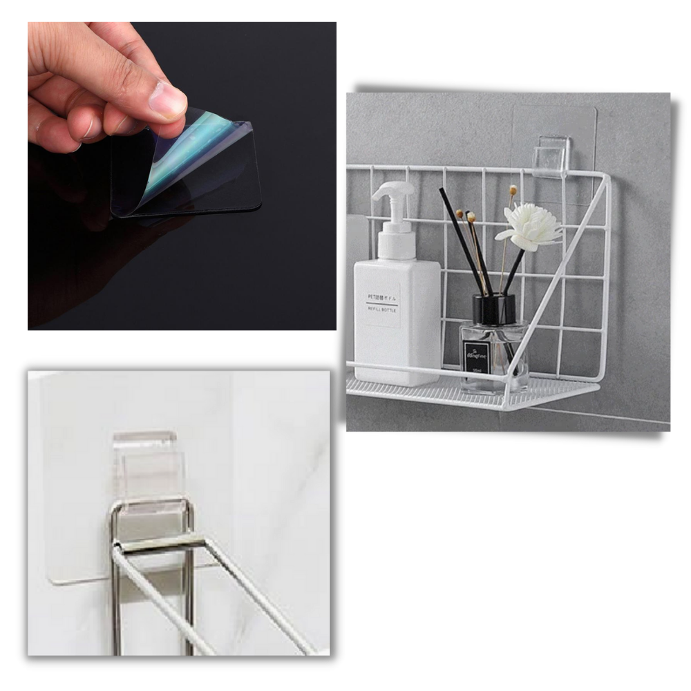 Lot de crochets muraux adhésifs - Ozerty