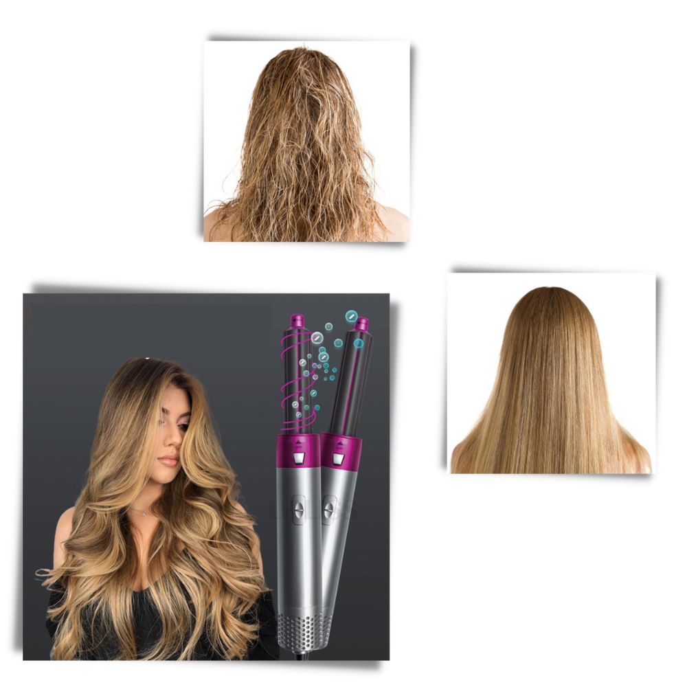 Ensemble de lisseur de cheveux 5 en 1 - Ozerty