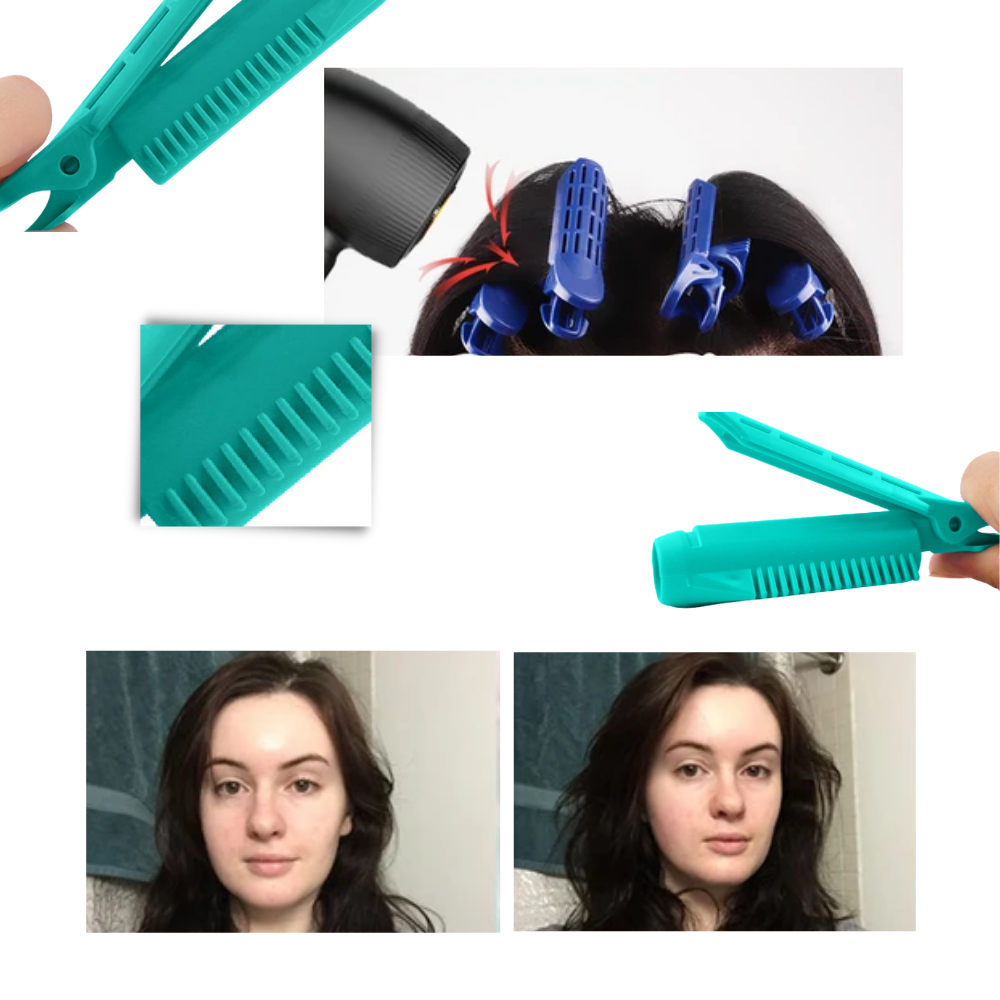 Lot de 4 pinces de voluminisation instantanée pour les cheveux - Ozerty