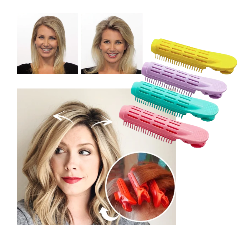 Lot de 4 pinces de voluminisation instantanée pour les cheveux - Ozerty