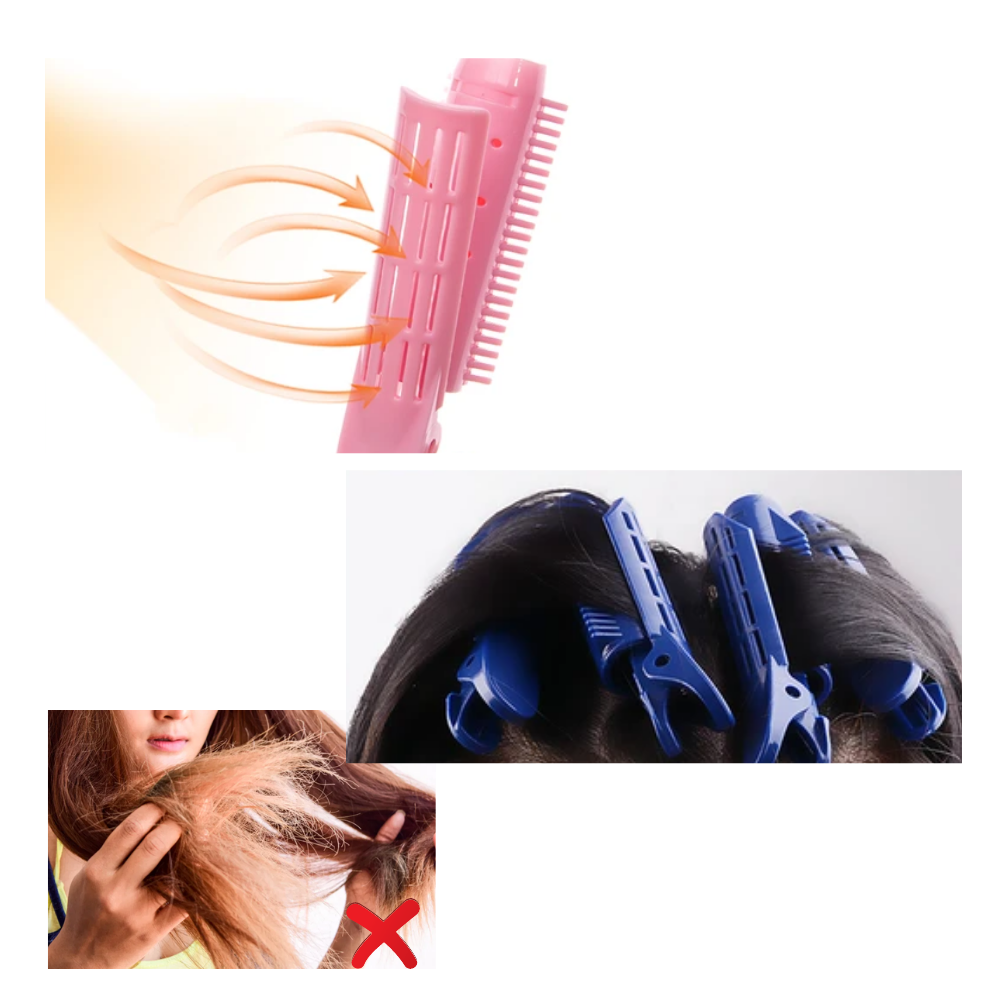 Lot de 4 pinces de voluminisation instantanée pour les cheveux - Ozerty