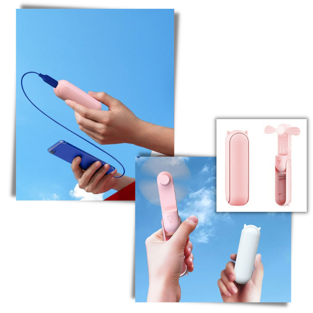 Mini ventilateur portable avec USB - Ozerty