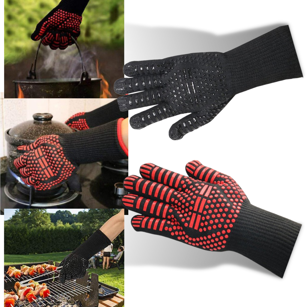 Gants pour barbecue résistant à la chaleur (1 paire)