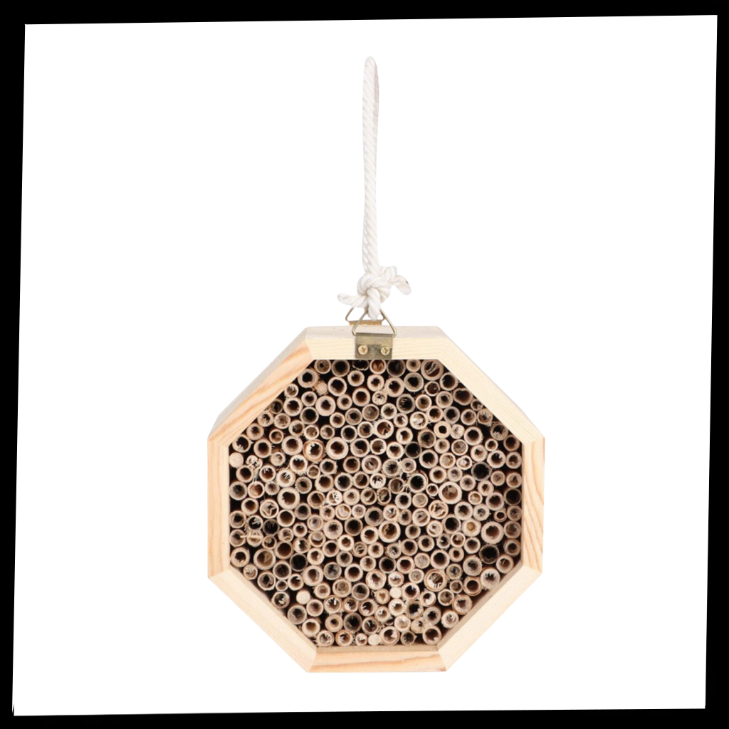 Maison d'abeilles hexagonale en bois  - Ozerty