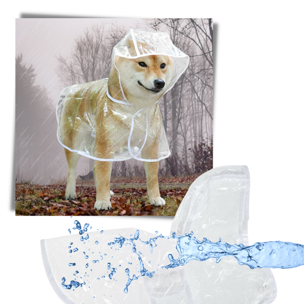 Imperméable à capuche pour chiens  - Ozerty