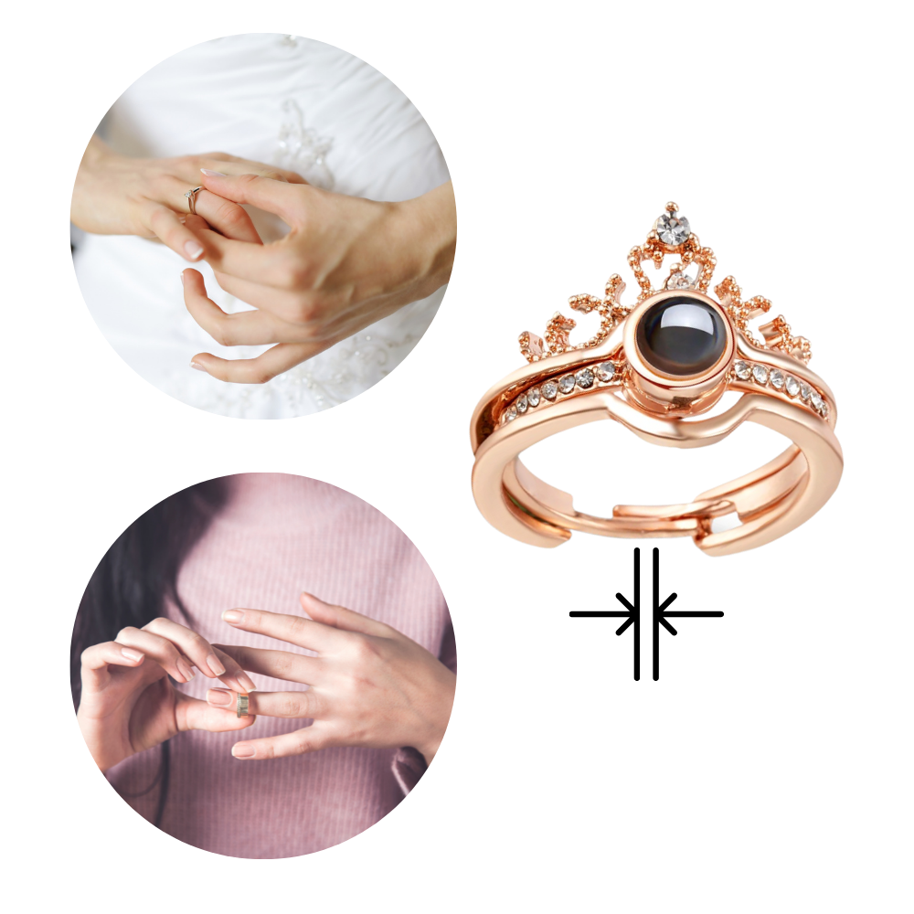 Belle bague "Je t'aime" en 100 langues - Ozerty