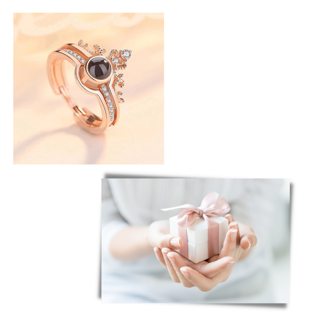 Belle bague "Je t'aime" en 100 langues - Ozerty