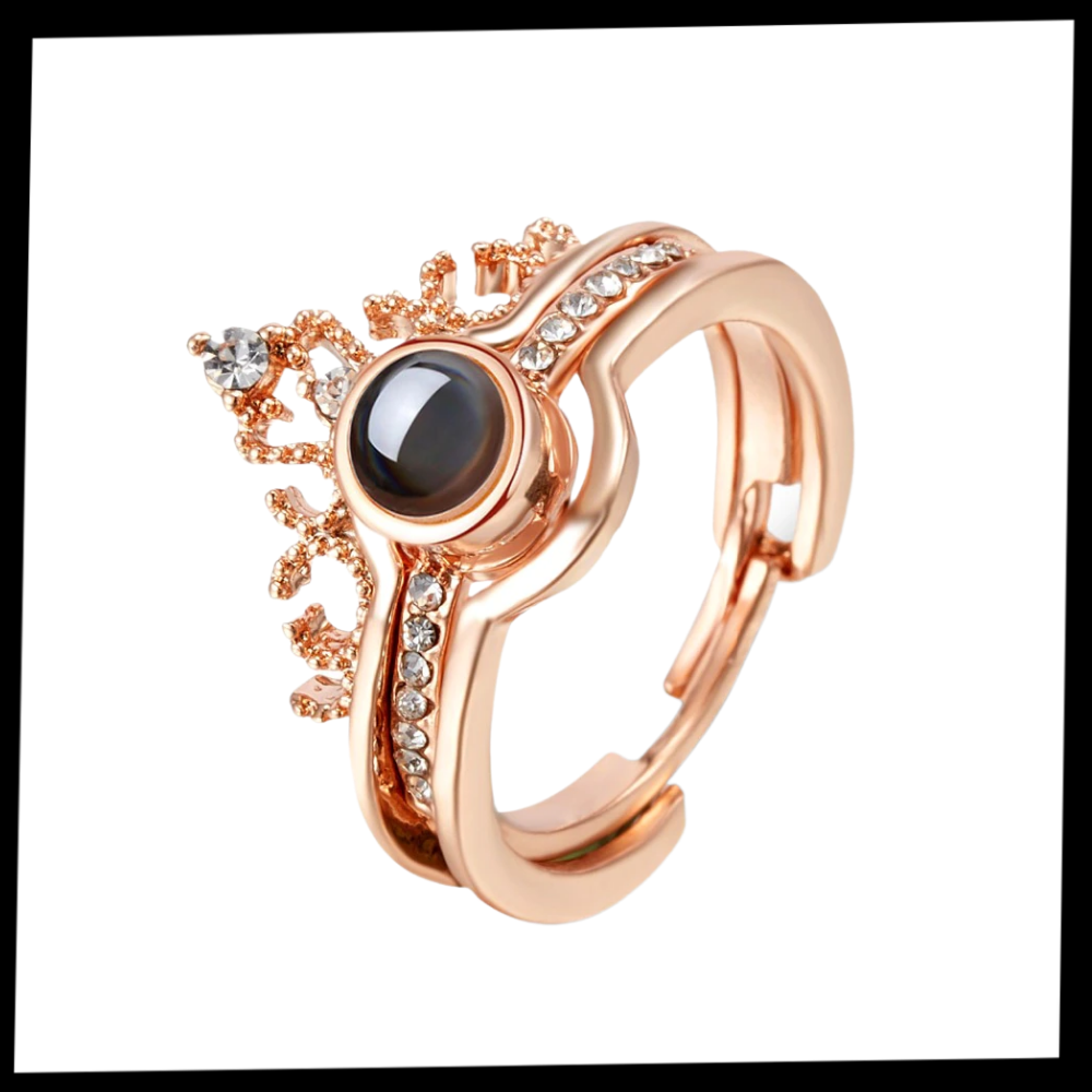 Belle bague "Je t'aime" en 100 langues - Ozerty