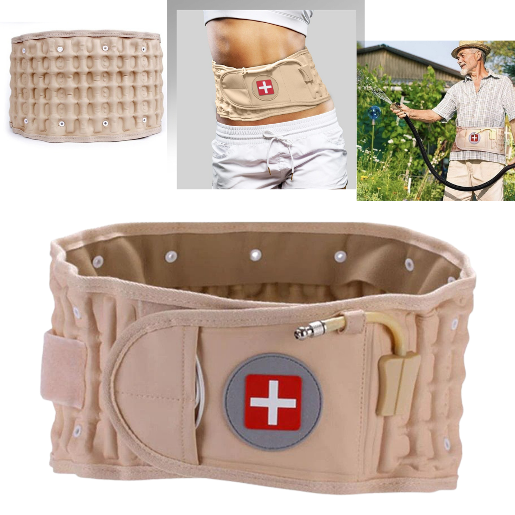 Ceinture de soutien lombaire par décompression gonflable