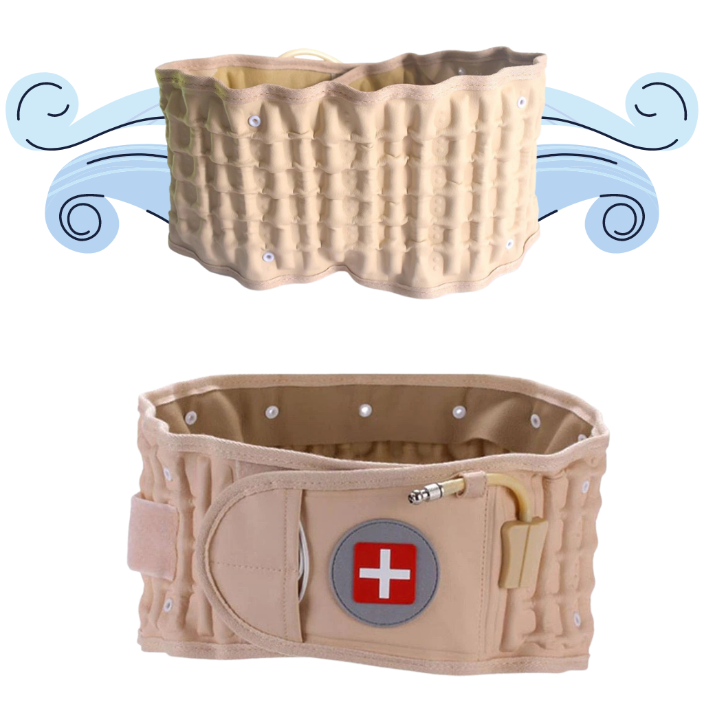 Ceinture de soutien lombaire par décompression gonflable - Ozerty