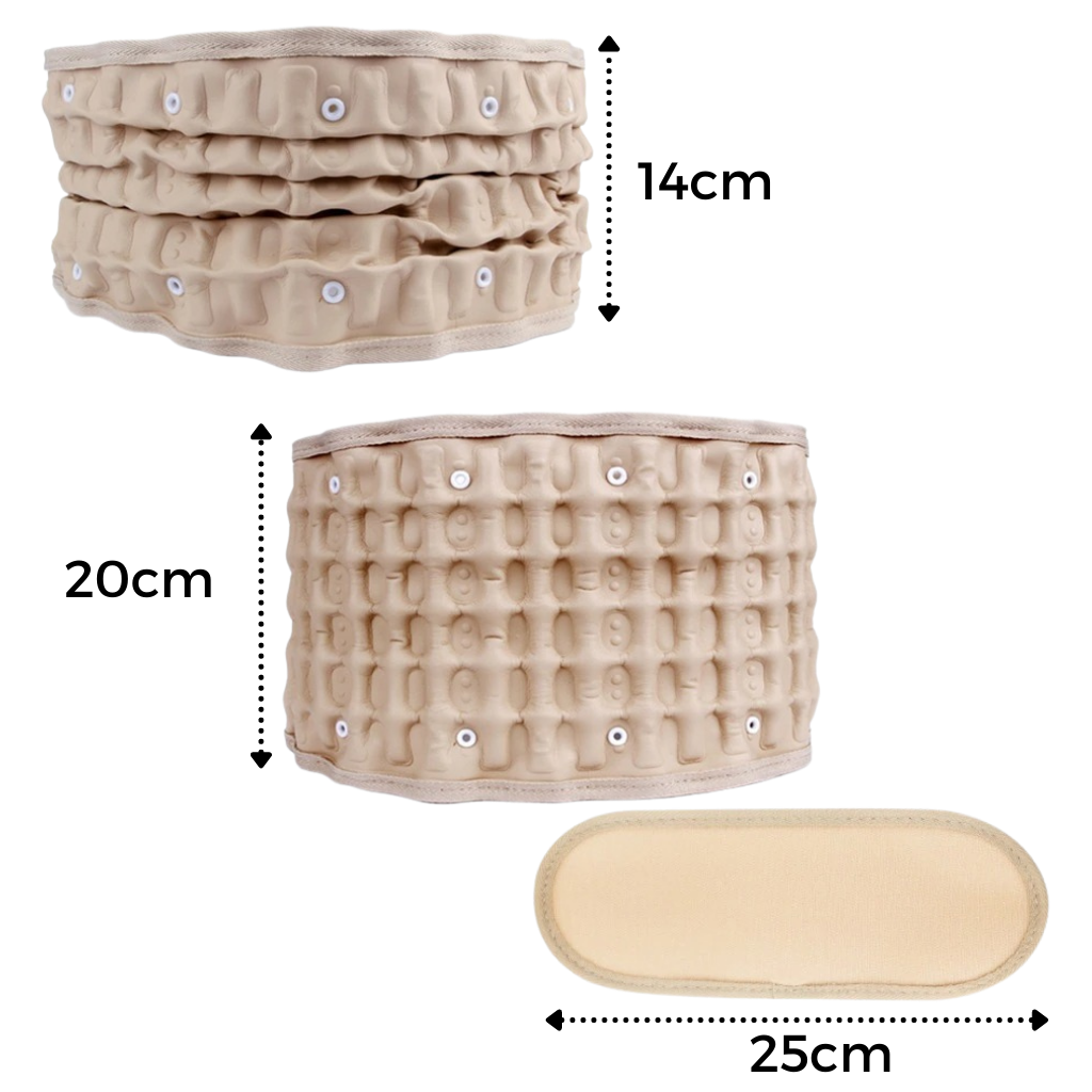 Ceinture de soutien lombaire par décompression gonflable - Ozerty