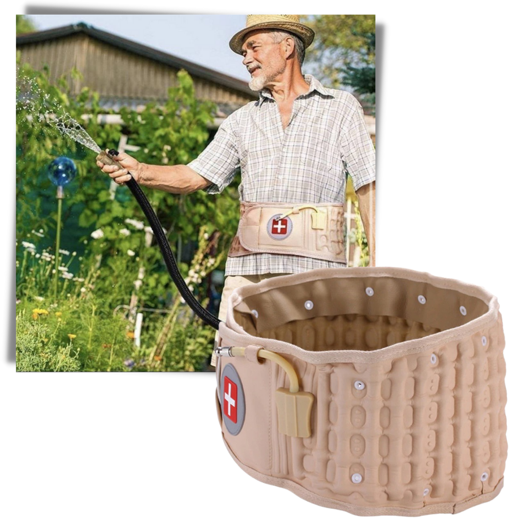 Ceinture de soutien lombaire par décompression gonflable - Ozerty