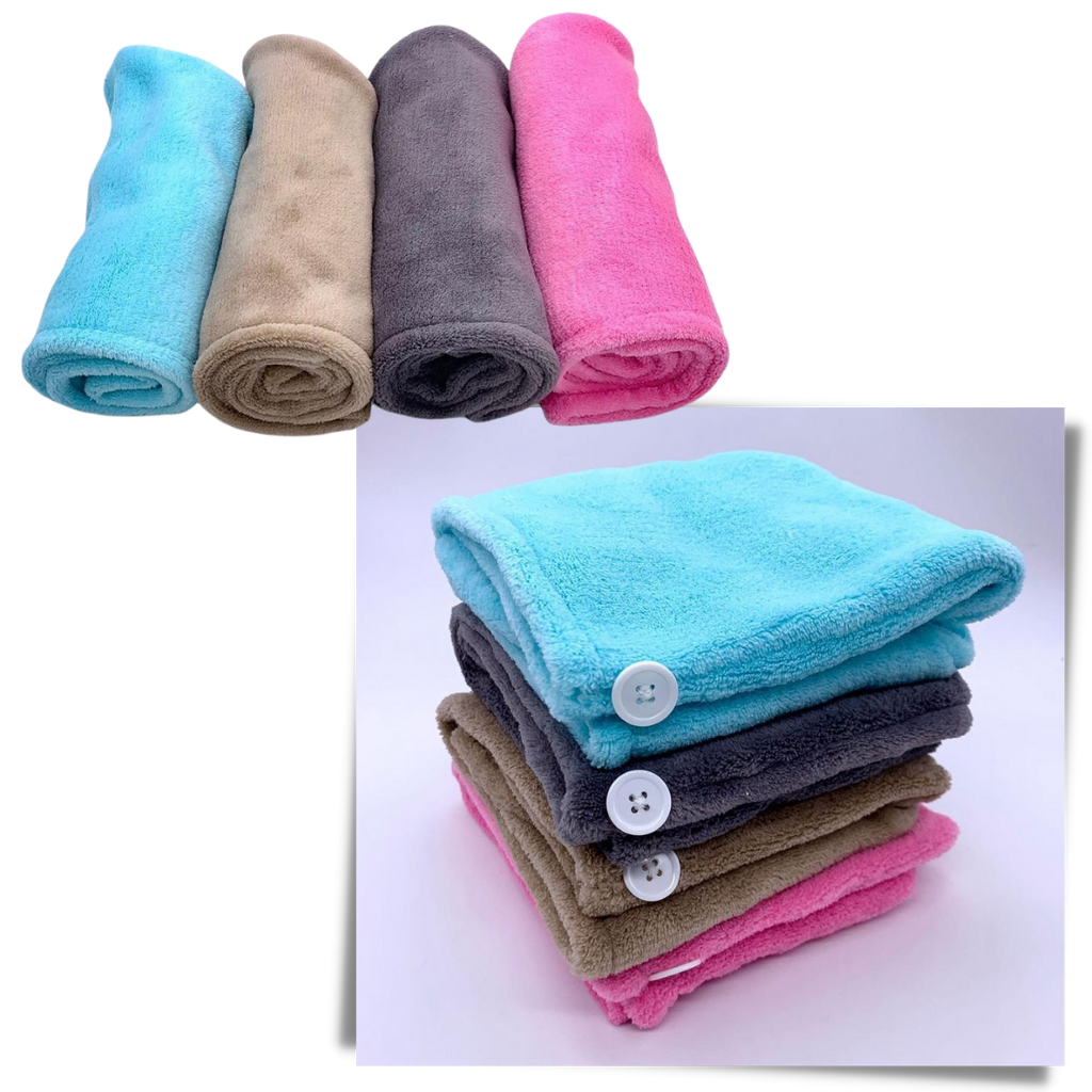 Serviette à cheveux à séchage instantané - Ozerty