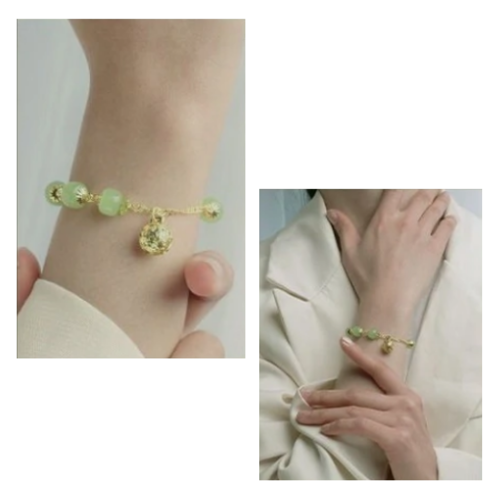 Bracelet à cloche en jade de Hetian - Ozerty
