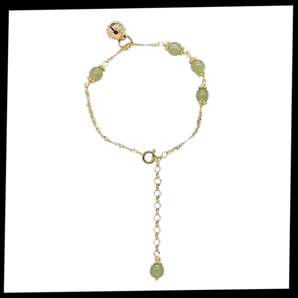 Bracelet à cloche en jade de Hetian - Ozerty