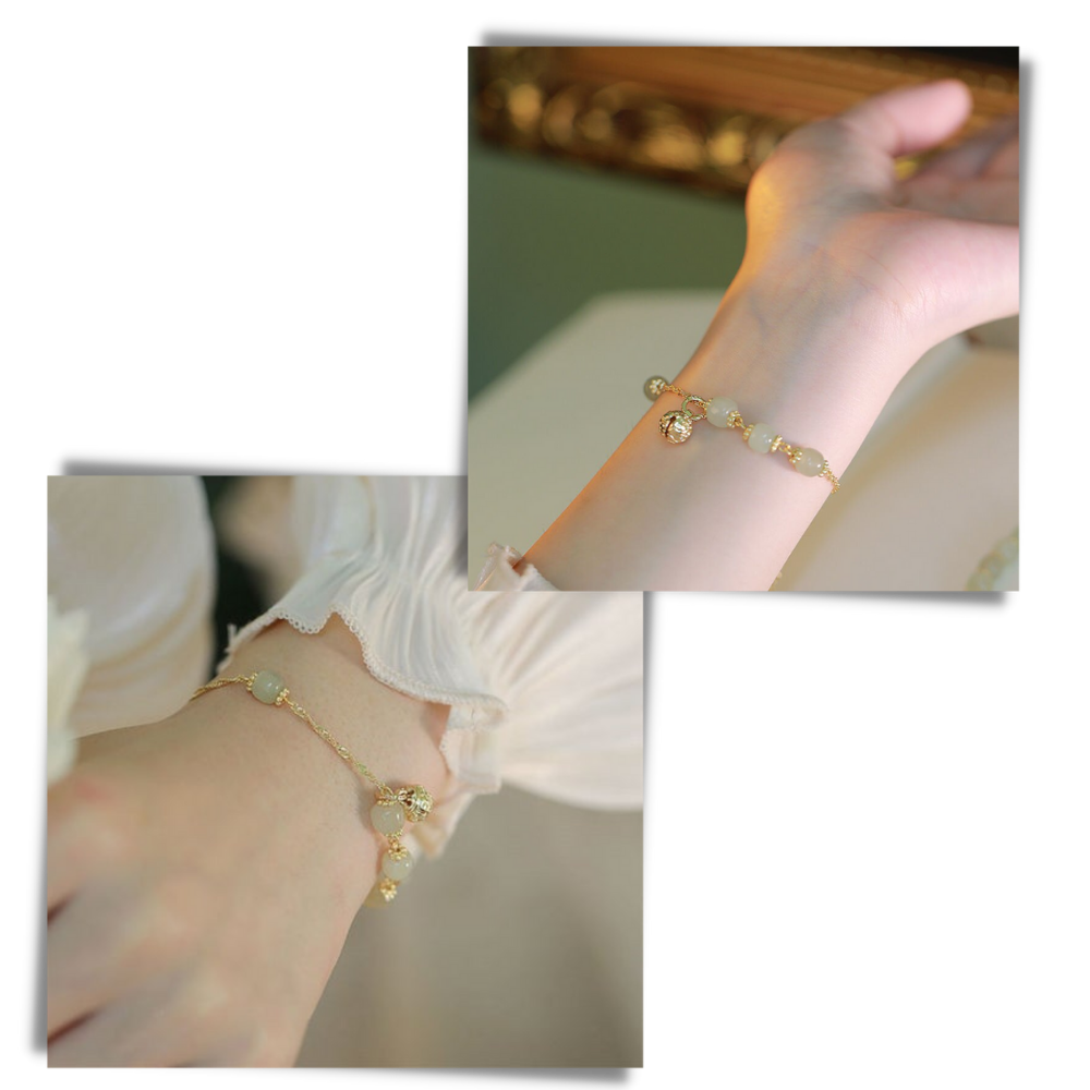 Bracelet à cloche en jade de Hetian - Ozerty