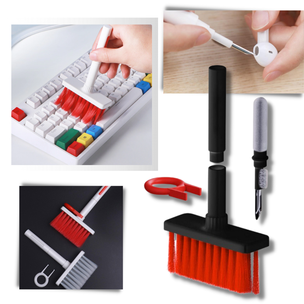 Nettoyeur de clavier et d'écouteurs 5-en-1