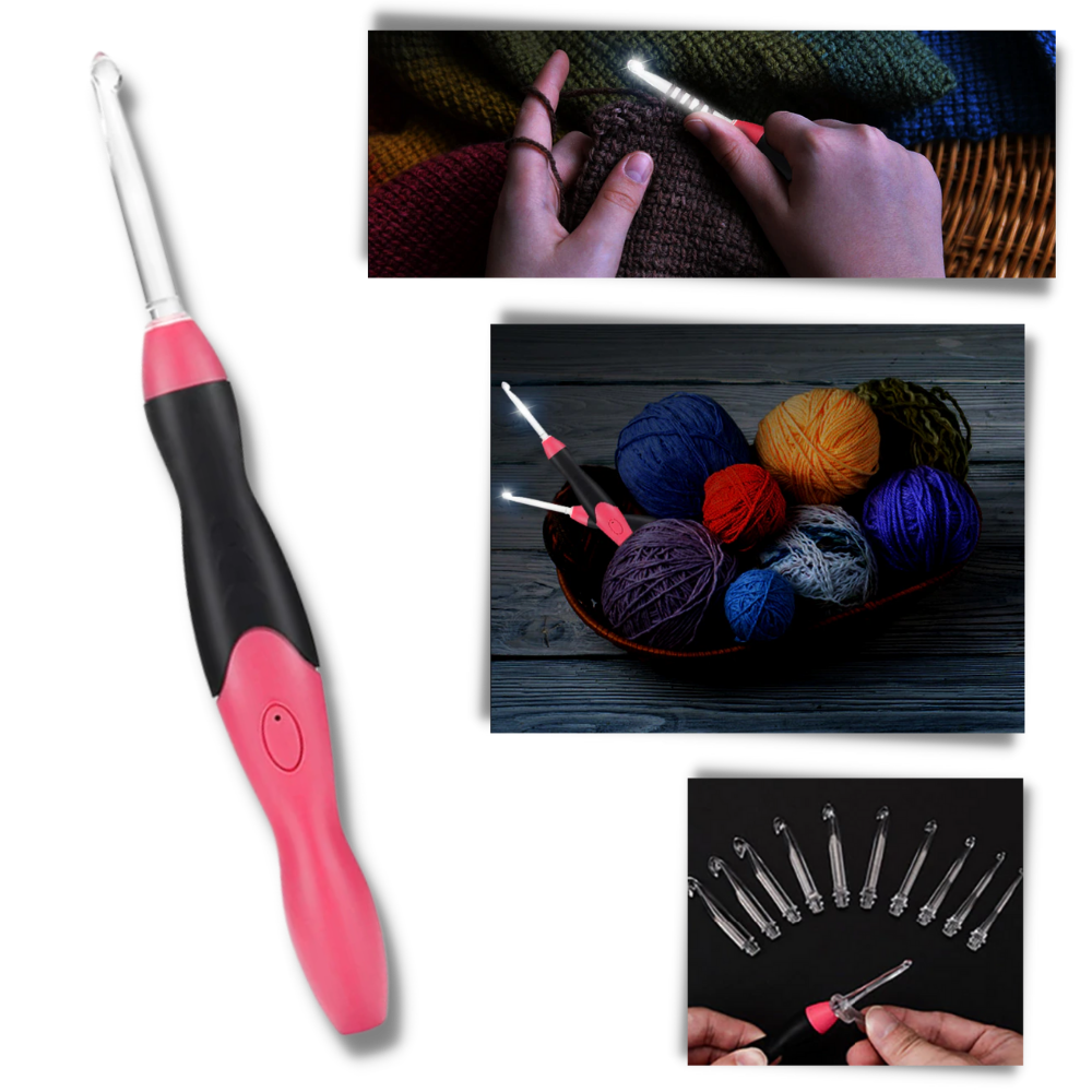 Ensemble de crochets ergonomiques à LED