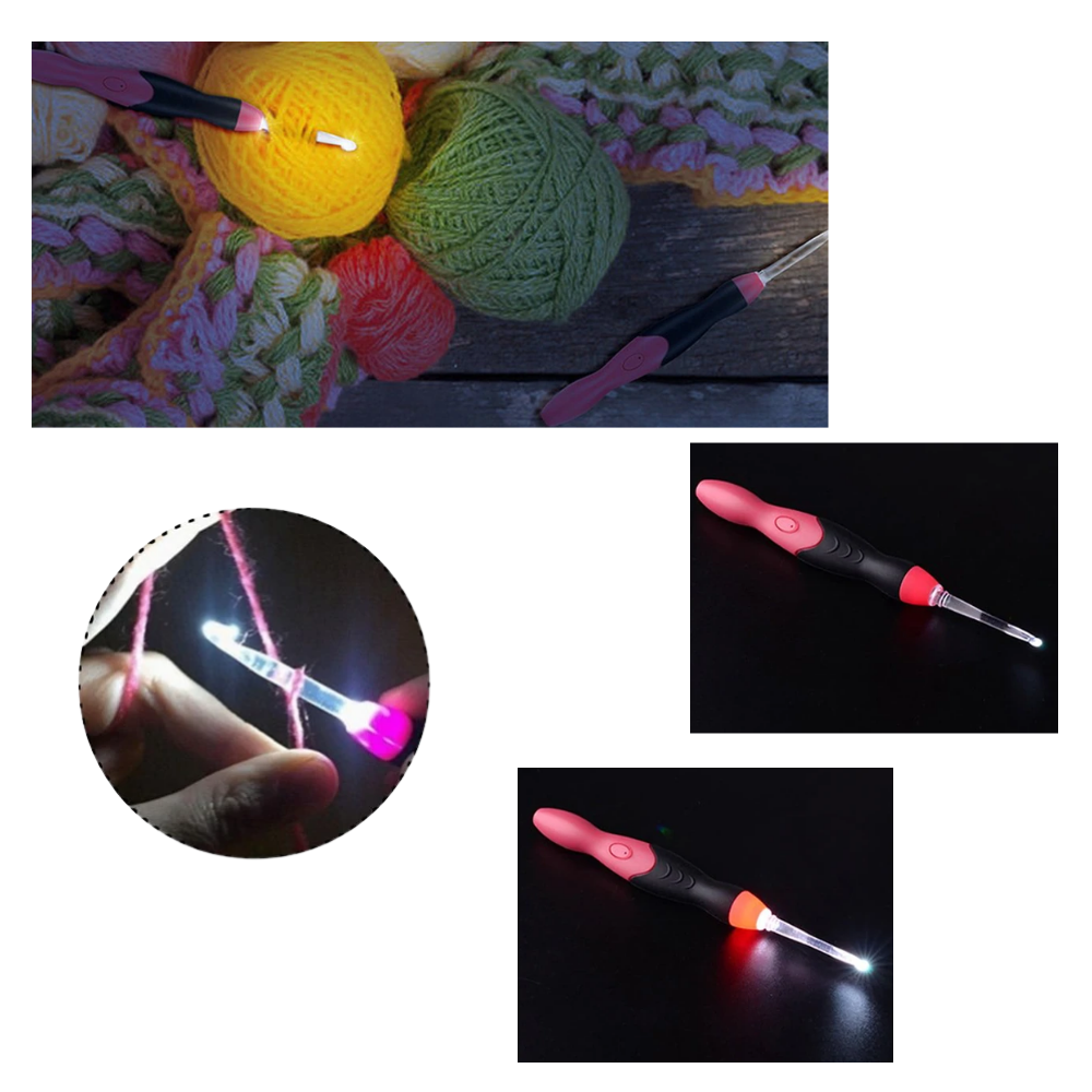 Ensemble de crochets ergonomiques à LED - Ozerty