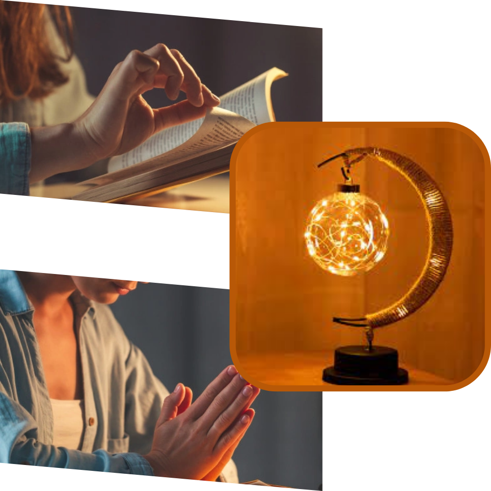 Lampe led "Lune" enchantée - Ozerty