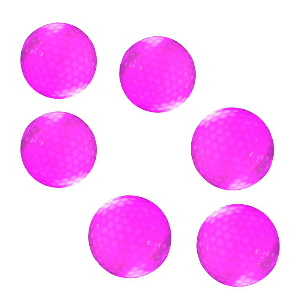 6 Pack LED Light Up Golf Balls