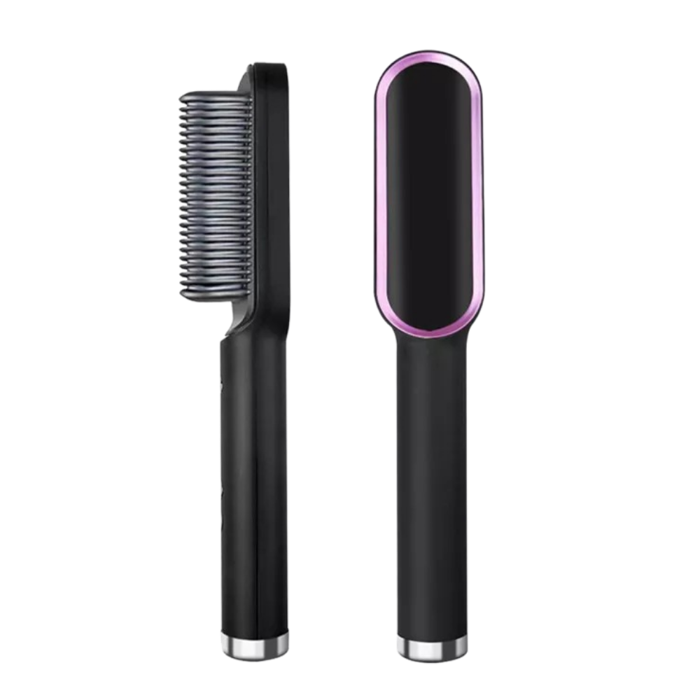 Electric ceramic straightening brush