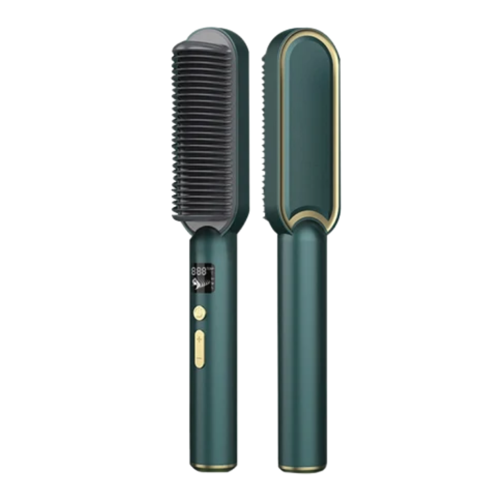 Electric ceramic straightening brush