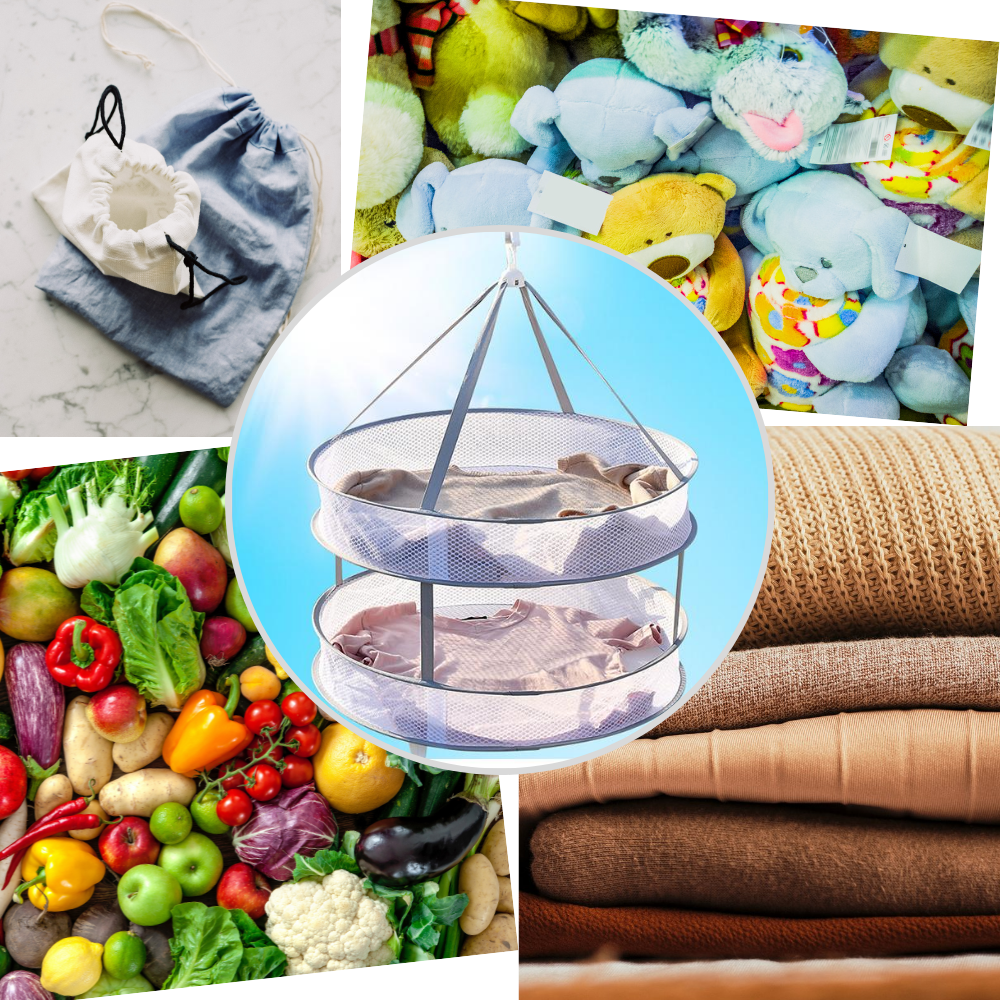 Séchoir en maille suspendu pour vêtements - Ozerty