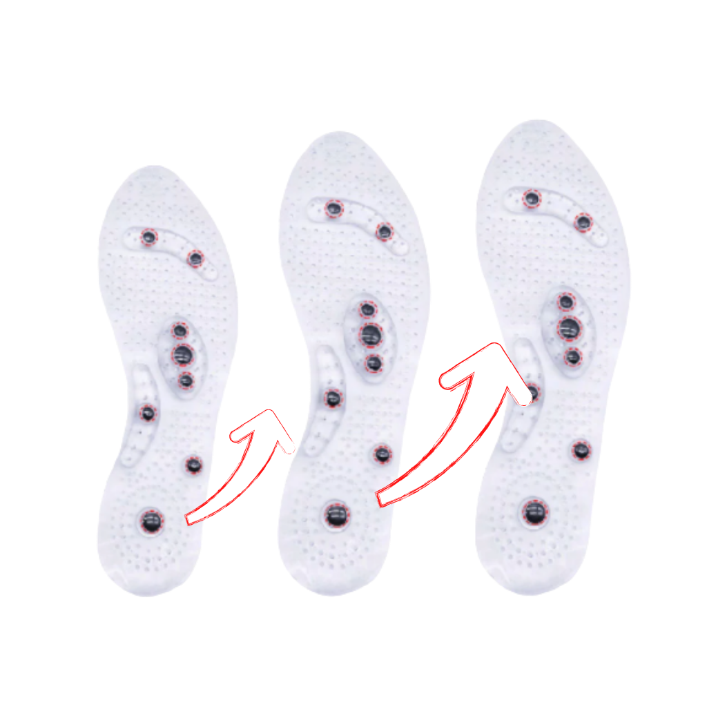 Magnetic massage insoles