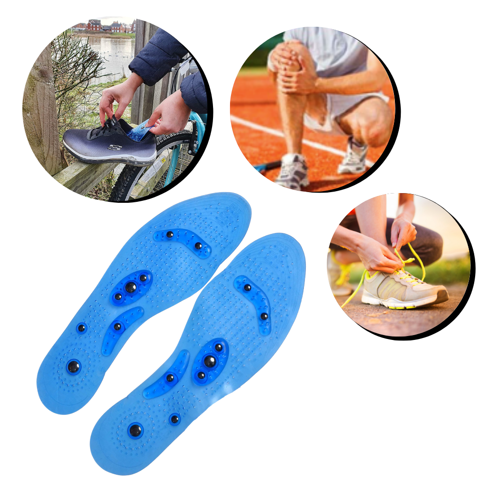 Magnetic massage insoles