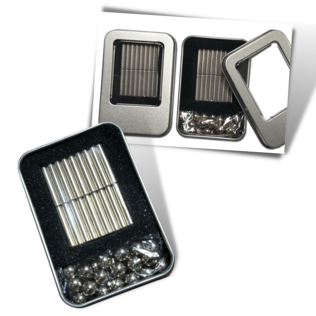 Bâtons et billes de construction magnétiques - Ozerty