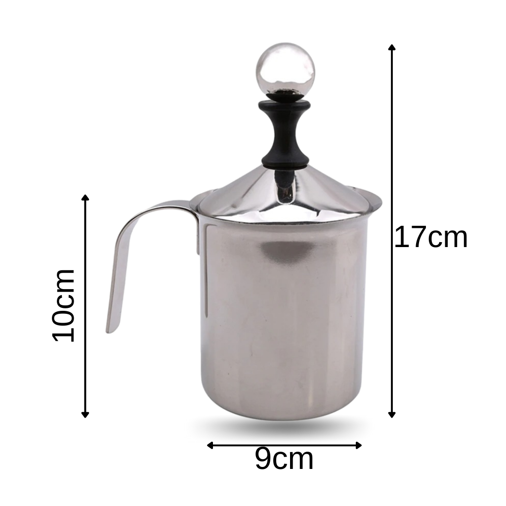 400ml stainless steel manual frother