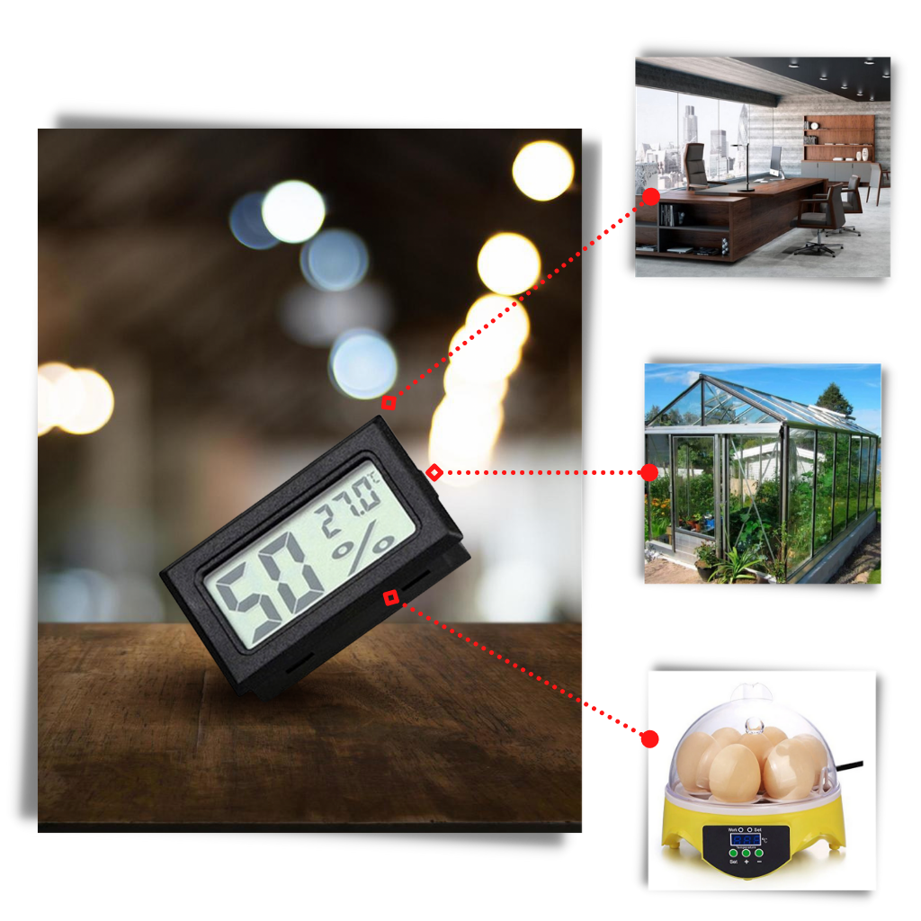 Mini LCD digital hygrometer thermometer