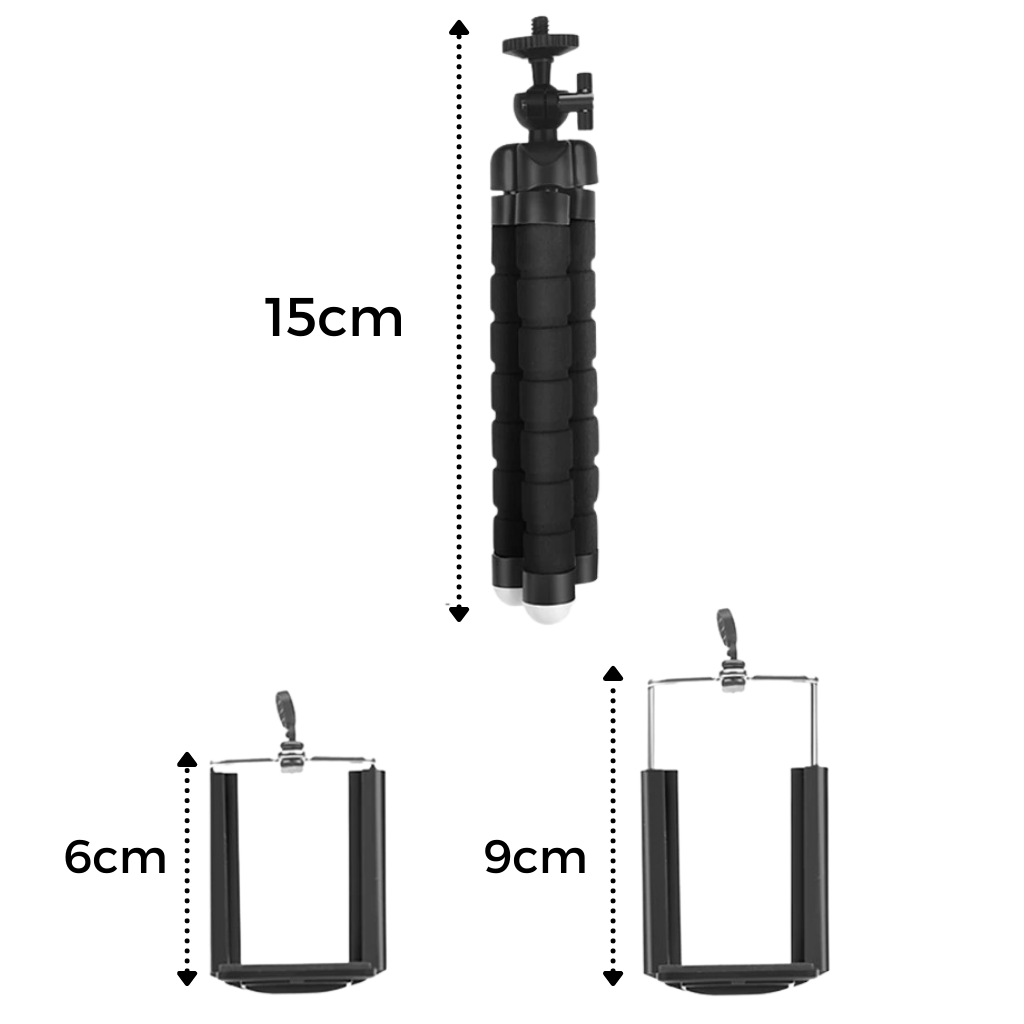 Mini trépied flexible pour téléphone - Ozerty