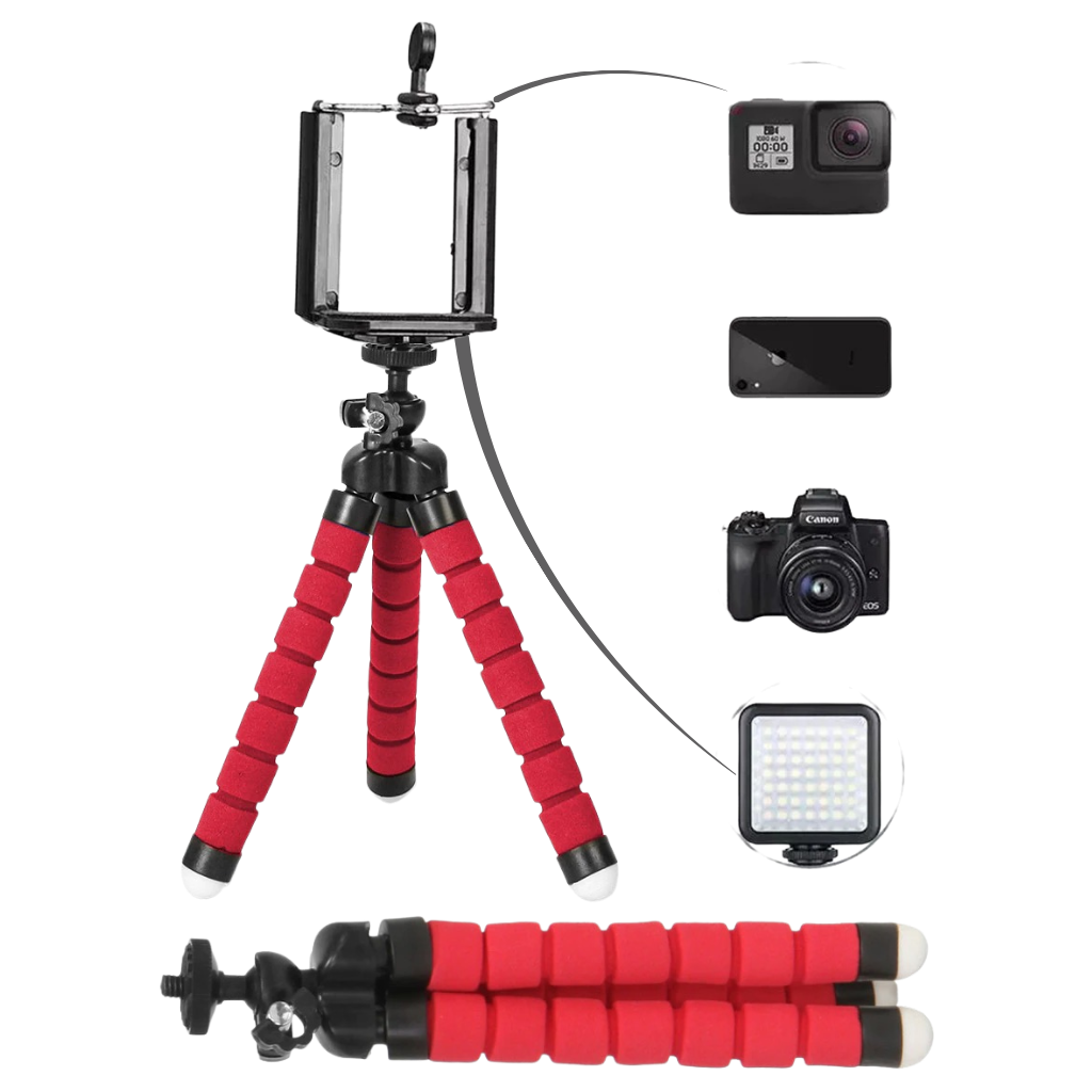 Mini trépied flexible pour téléphone - Ozerty