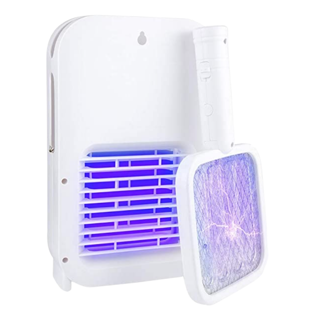 Rechargeable electric mosquito repellent racket lamp