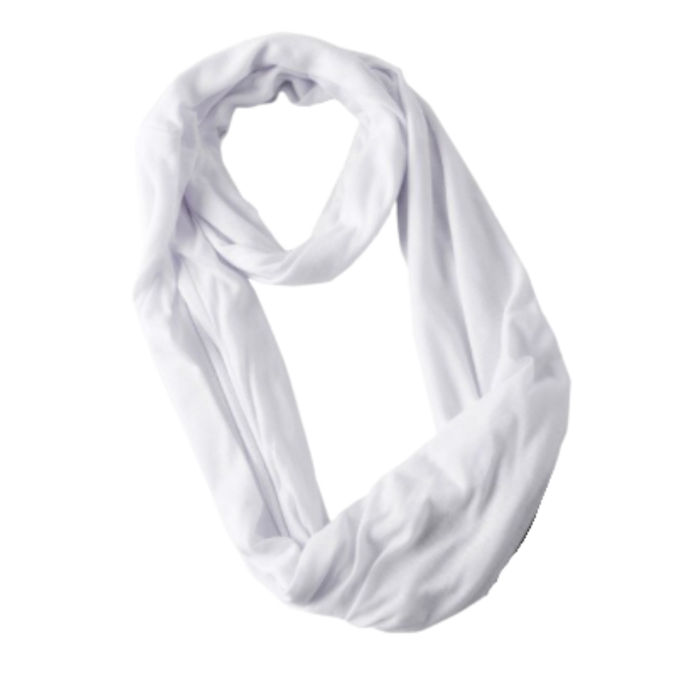 Warm scarf with a hidden pocket