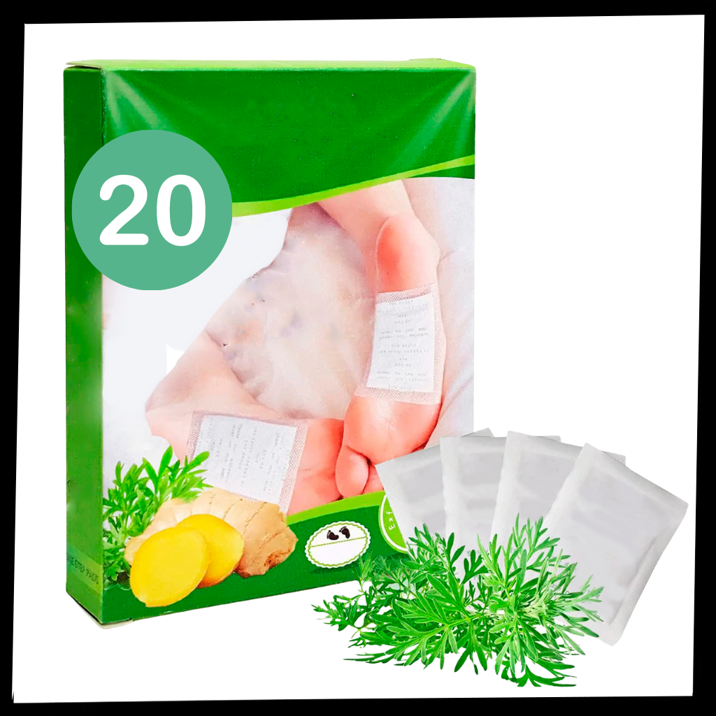 Natural detoxifying foot patches (20pcs)