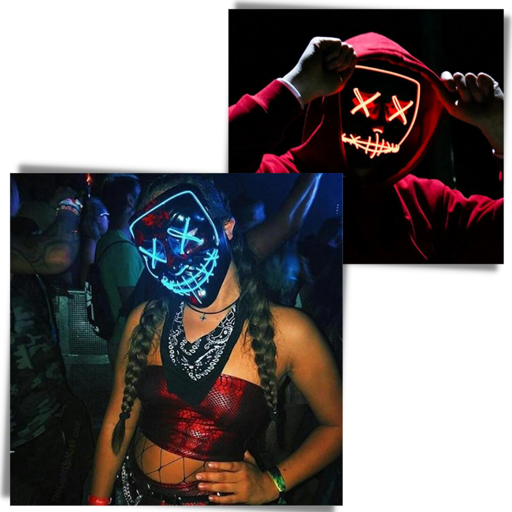 Masque à néon LED - Ozerty