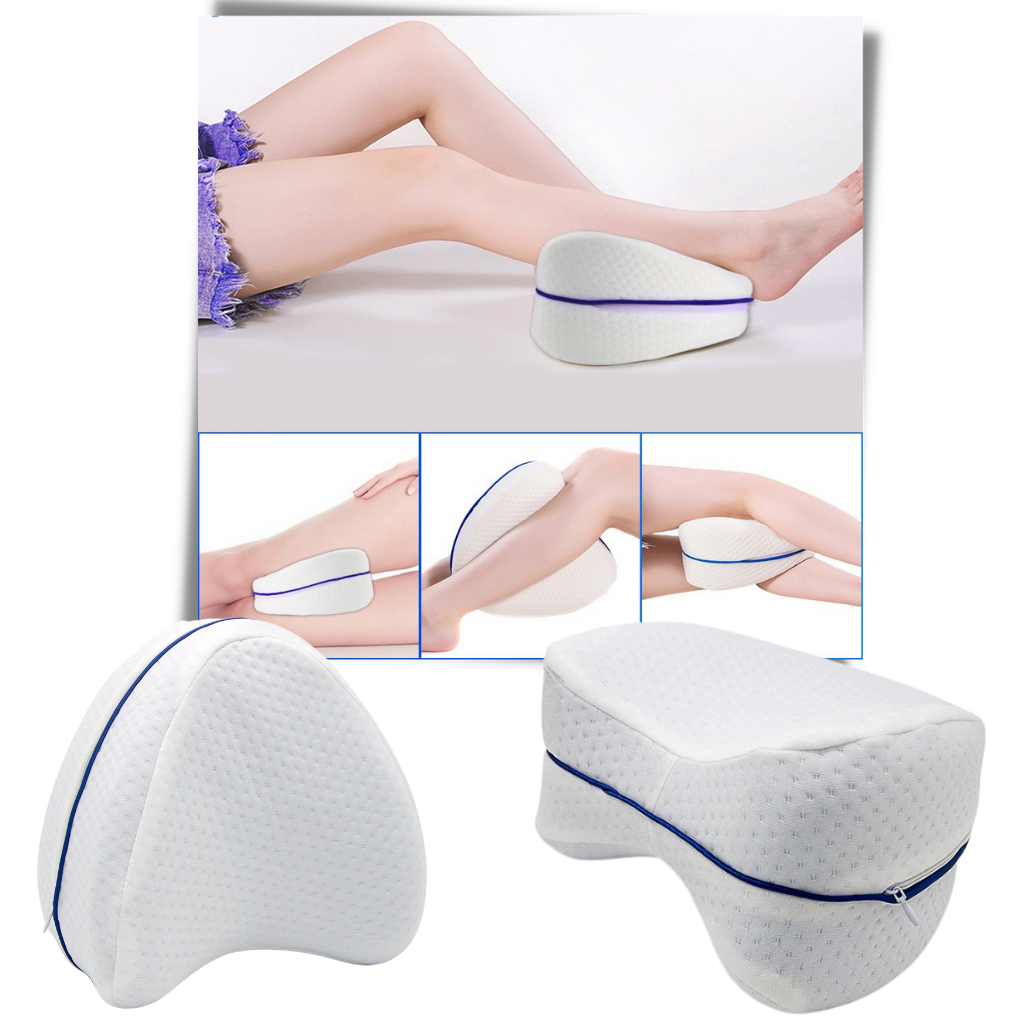 Coussin orthopédique pour genoux et jambes avec mousse à mémoire de forme - Ozerty