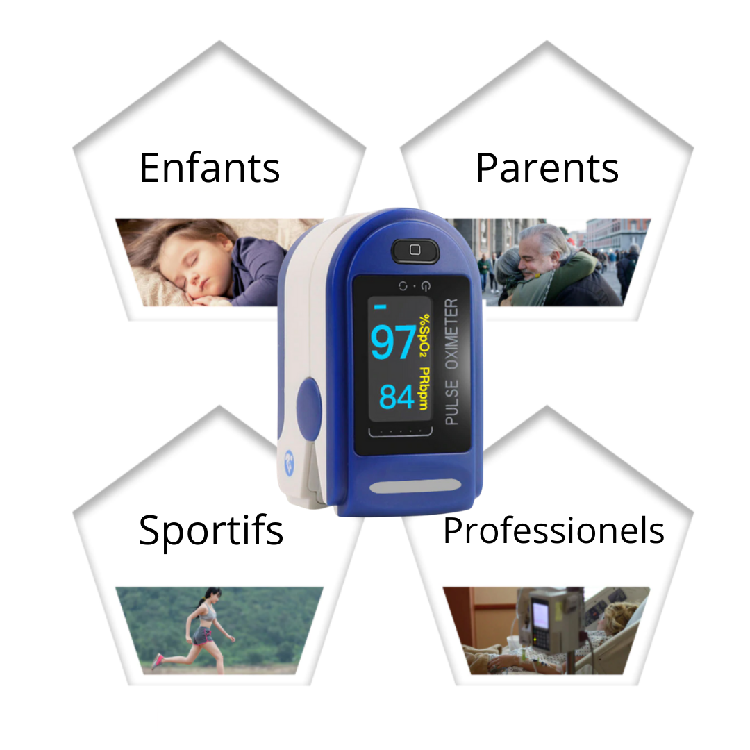 Oxymètre de pouls doigt numérique