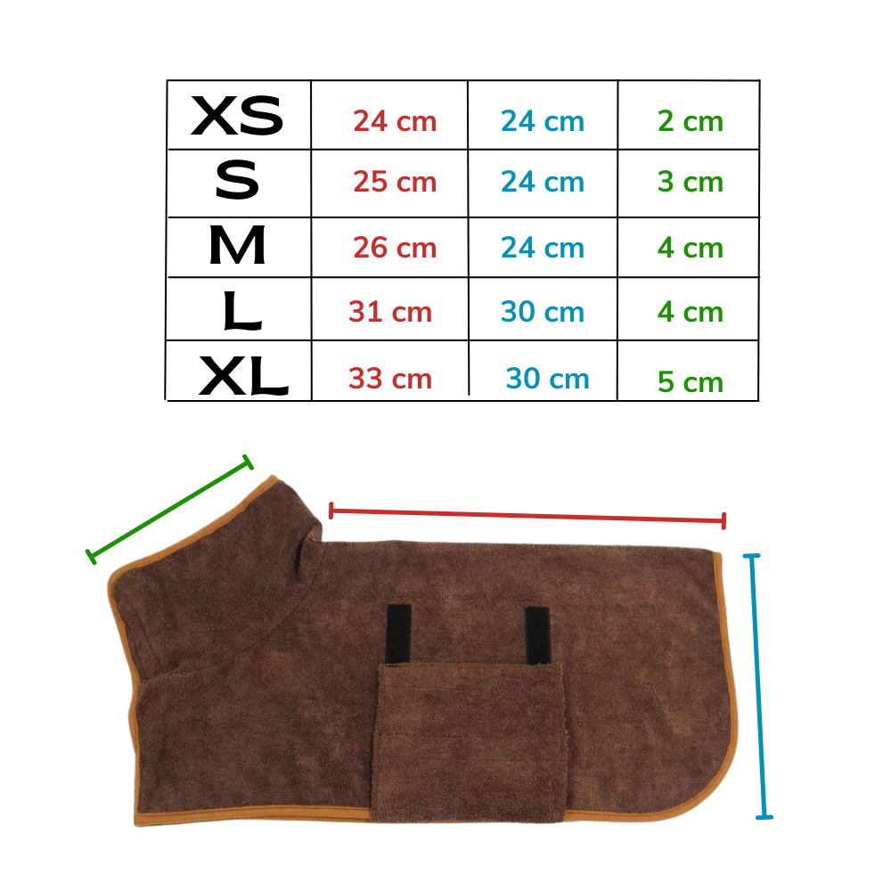 Peignoir super absorbant pour animaux de compagnie  - Ozerty