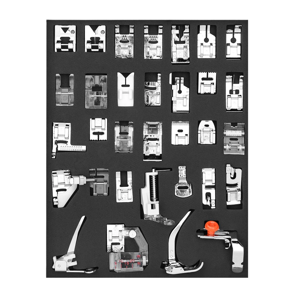 Lot de 32/42 pieds-de-biche pour machine à coudre - Ozerty