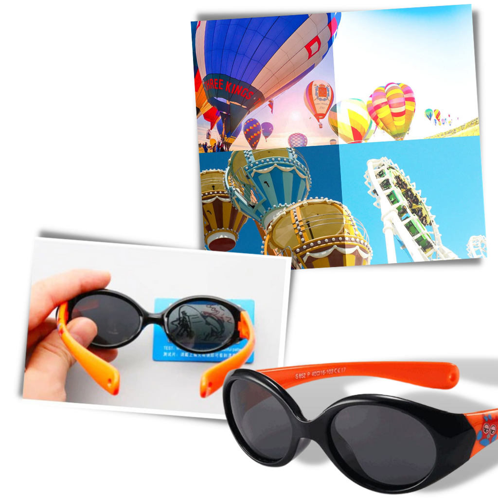 Lunettes de soleil polarisées pour bébé avec sangle pour les 0 à 3 ans - Ozerty