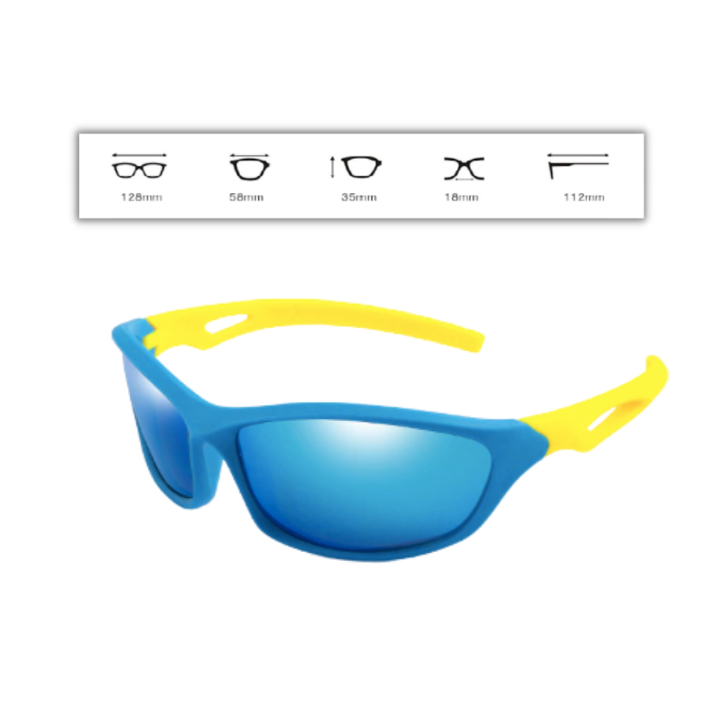 Lunettes de soleil de sport polarisantes avec sangle pour enfants - Ozerty