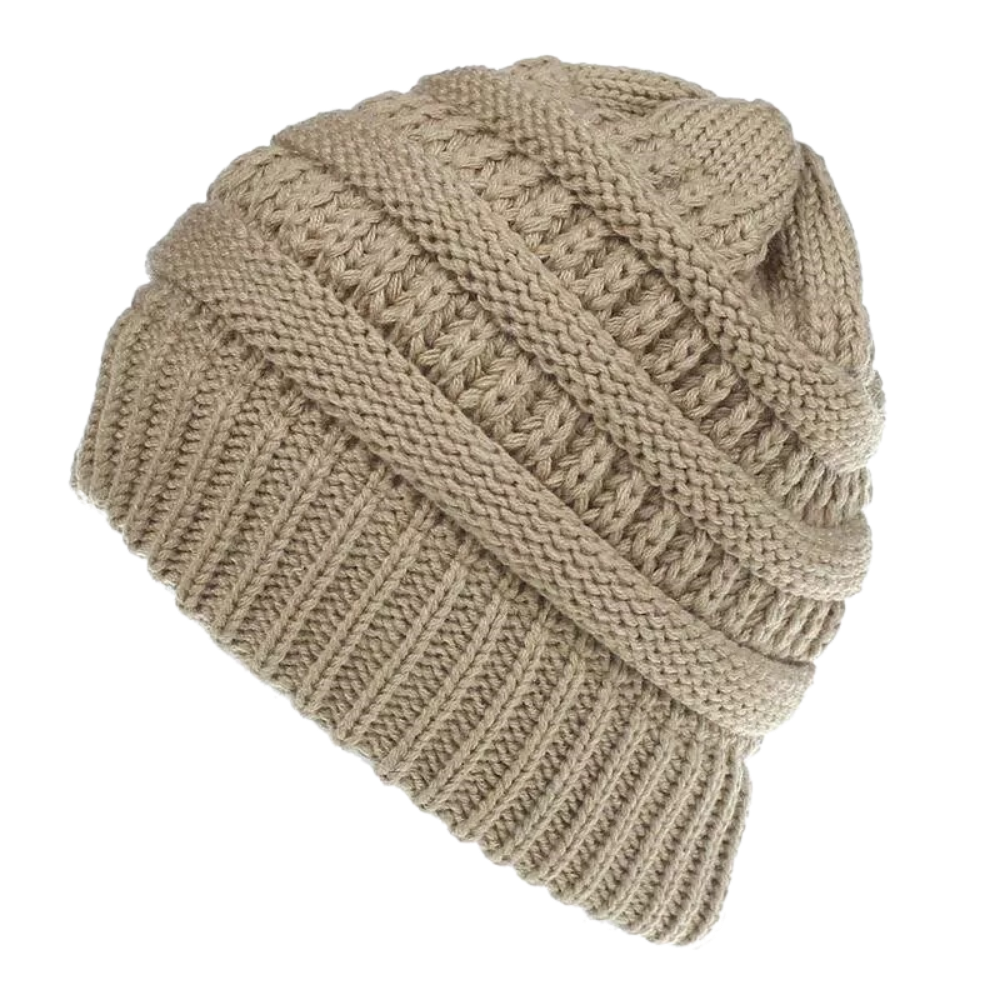 Ponytail and bun hole hat